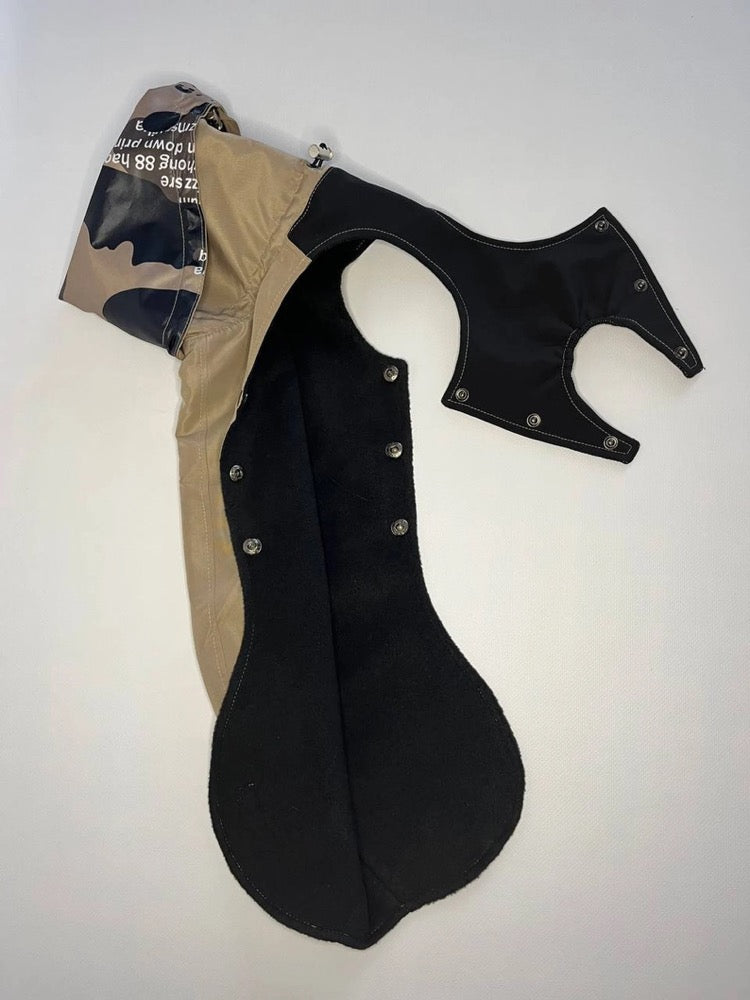 Fleece Lined Raincoat for Italian Greyhound and Whippet